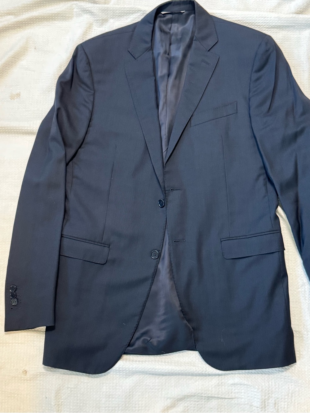 Canali made in Italy Men's black stripe Two-Button Blazer